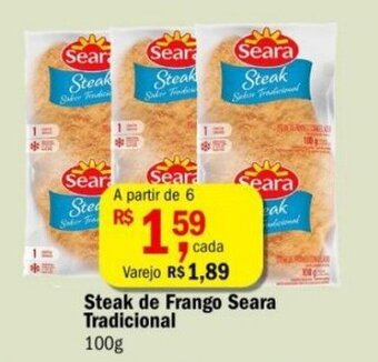 Ultrabox Steak de frango Seara Tradicional 100g oferta