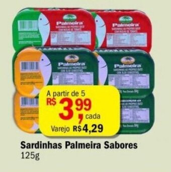 Sardinhas Palmeira sabores 125g