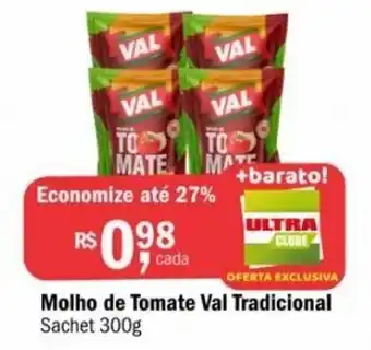 Ultrabox Molho de Tomate Val Tradicional 300g oferta