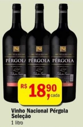 Ultrabox Vinho Nacional Pergola Selecao 1L oferta