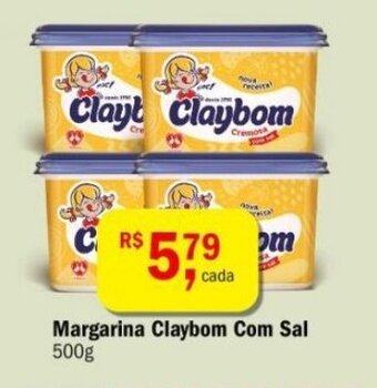 Ultrabox Margarina Claybom com sal 500g oferta