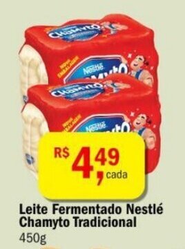 Ultrabox Leite Fermentado Nestle Chamyto Tradicional 450g oferta