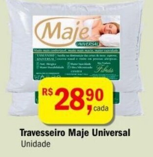 Ultrabox Travesseiro Maje Universal unidade oferta