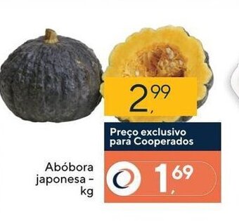 Coop Abobora Japonesa 1kg oferta
