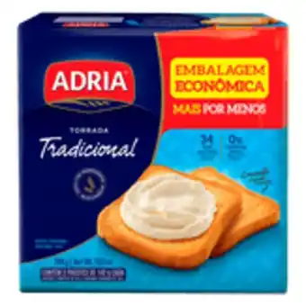 Torrada tradicional adria pacote 284g 2 unidades embalagem econômica