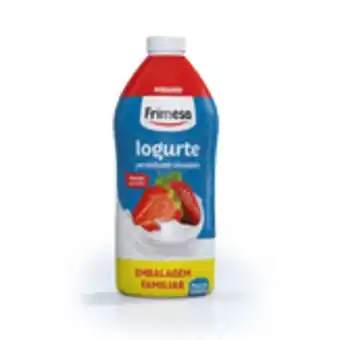 Iogurte de morango frimesa garrafa 1,250g embalagem familiar