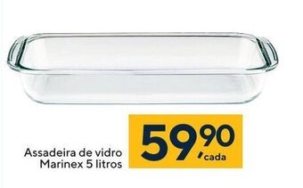 Assadeira de Vidro Marinex 5L