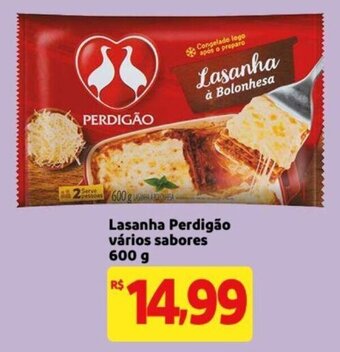 Extra Supermercado Lasanha Perdigao varios sabores 600g oferta