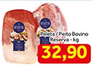 Shibata Supermercados Paleta/ Peito Bovino Reserva 1kg oferta