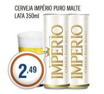 Central Supermercados Cerveja Imperio Puro Malte lata 350ml oferta