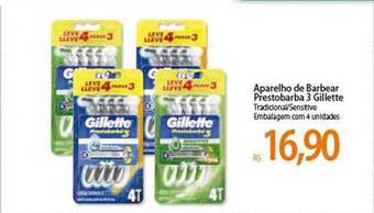 Atacadão Aparelho De Barbear Prestobarba 3 Gillette oferta