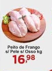 Rossi Supermercado Peito de Frango s/ Pele s/ Osso 1kg oferta