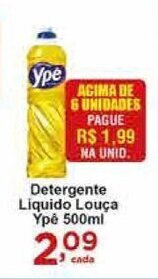 Rossi Supermercado Detergente Liquido Louca Ype 500ml oferta