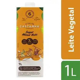 Verona Supermercados Leite vegetal mixed nuts a tal da castanha 1l oferta