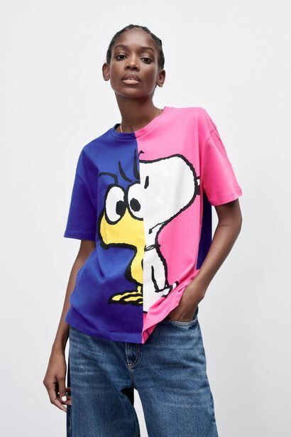Zara camiseta top snoopy