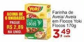 Rossi Supermercado Farinha de Aveia/ Aveia em Flocos Yoki Flocos 170g oferta