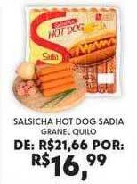 Boa Supermercados Salsicha Hot Dog Sadia oferta