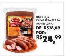 Boa Supermercados Linguiça Calabresa Seara oferta