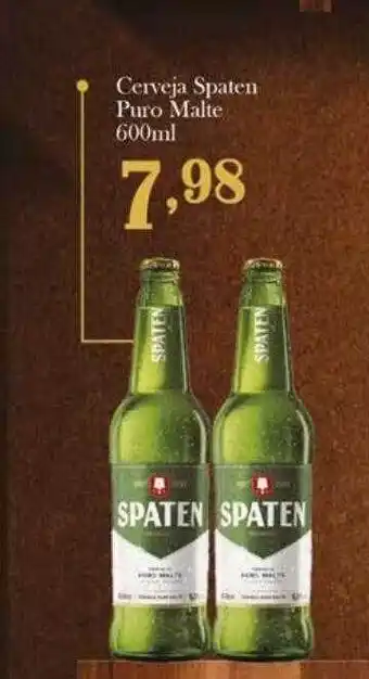 Confiança Supermercados Cerveja Spaten Puro Malte oferta