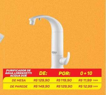 GBarbosa Purificador De água Lorenzetti Acqua Due oferta