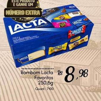 Giassi Supermercados Bombom Lacta Favoritos oferta