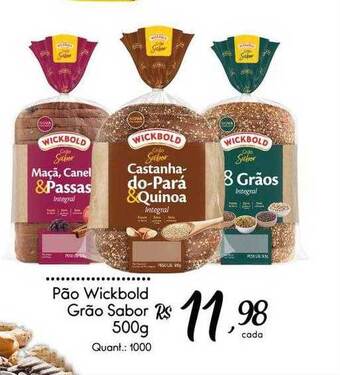 Giassi Supermercados Pão Wickbold Grão Sabor oferta