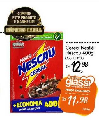 Giassi Supermercados Cereal Nestlé Nescau oferta
