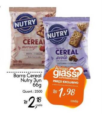 Giassi Supermercados Barra Cereal Nutry 3 oferta
