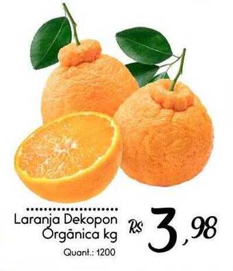 Giassi Supermercados Laranja Dekopon Orgânica Kg oferta