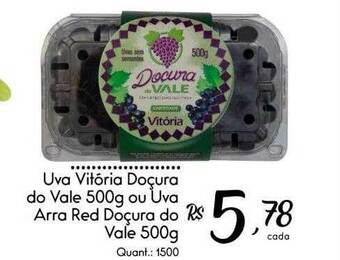 Giassi Supermercados Uva Vitória Doçura Do Vale Ou Uva Arra Red Doçura Do Vale oferta