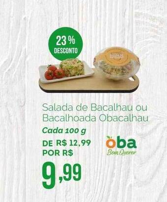 Oba Hortifruti Salada De Bacalhau Ou Bacalhoada Obacalhau 23% Desconto oferta