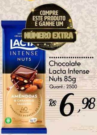 Giassi Supermercados Chocolate Lacta Intense Nuts oferta