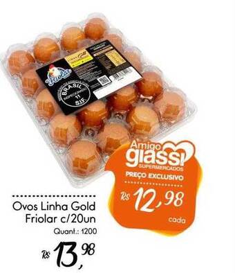 Giassi Supermercados Ovos Linha Gold Friolar oferta