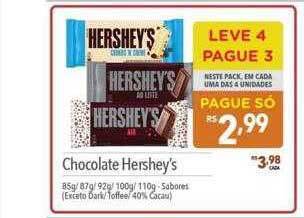 Supermercados Condor Chocolate Hershey's oferta