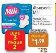Supermercados Condor Absorvente Mili oferta