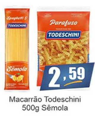 Dubom Supermercados Macarrão Todeschini Sêmola oferta