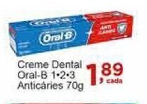 Rossi Supermercado Creme Dental Oral B 123 Anticaries 70g oferta
