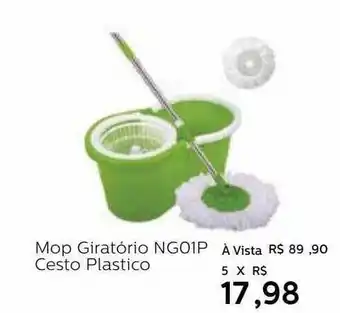 Mop Giratório Ng01p Cesto Plastico