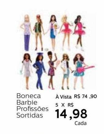 Grupo Formosa Boneca Barbie Profissões Sortidas oferta