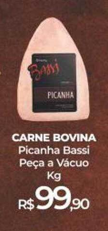 Carne Bovina Picanha Bassi Peça A Vacuo Kg