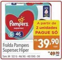 Supermercados Condor Fralda Pampers Supersec Hìper oferta