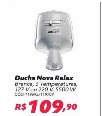 Telhanorte Ducha Nova Relax oferta