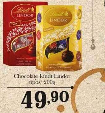 Confiança Supermercados Chocolate Lindt Lindor Tipos oferta