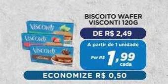 Bahamas Mix Biscoito Wafer Visconti oferta