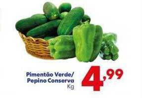 Pimentão Verde Pepino Conserva Kg