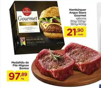 Hambúrguer Angus Seara Gourmet Ou Medalhão De Filé-mignon Bovino