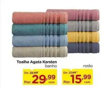 Carrefour Toalha Agata Karsten oferta