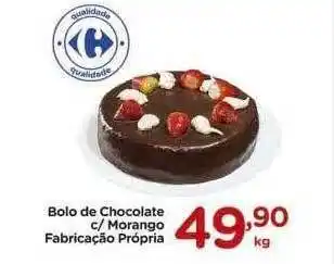 Carrefour Bolo De Chocolate C- Morango Fabricação Própría oferta
