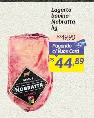 Lagarto Bovino Nobratta Kg