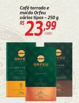 Comper Café Torrado E Moído Orfeu Vários Tipos oferta